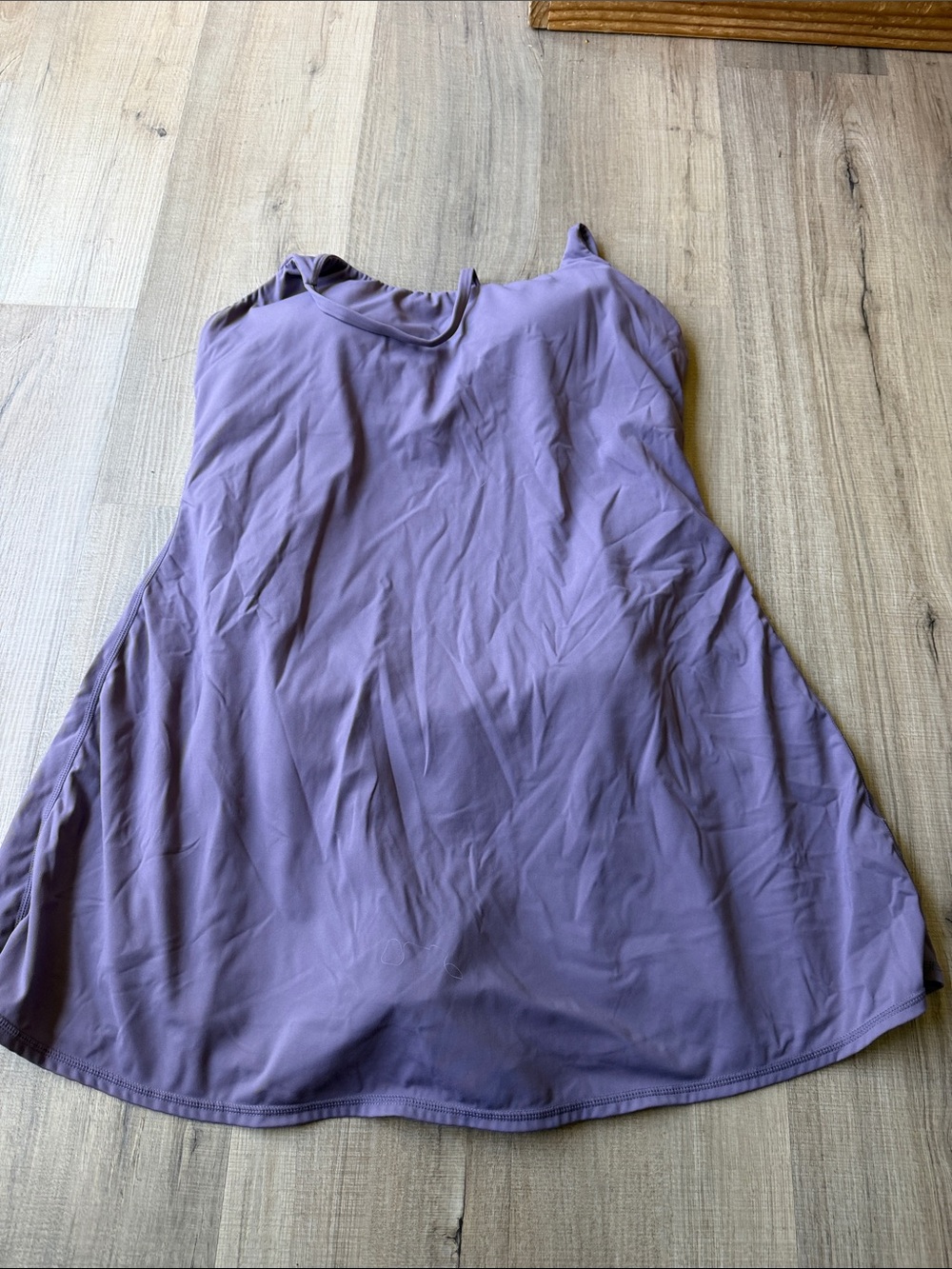 Woman’s Halara Athletic dress with built-in shorts & Bra Purple